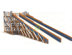 Зимняя горка IgraGrad Snow Fox, скат 18 м мод.3