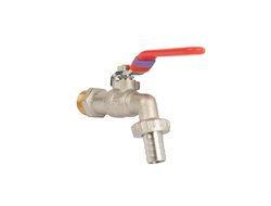 Кран шаровый 1/2"-1/2" НР/штуцер на р/шланг [1802]