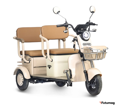 Электротрицикл Rutrike Gelbert Atlas 48V/60V 600Вт бежевый