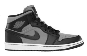 Nike Air Jordan Retro 1 Mid Black Grey (Серые) фото