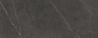 Стол Ниагара 160 Темно-серый мрамор с белыми прожилками, керамика / черный каркас М-City