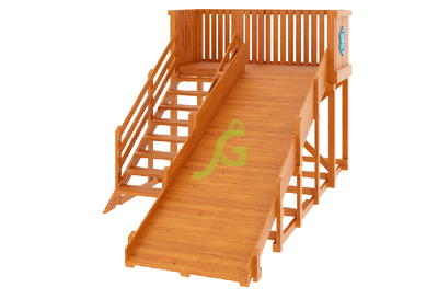 Деревянная зимняя горка Snow Fox, скат 4 м