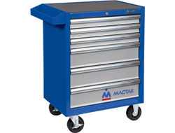 Тележка инструментальная, 6 выдвижных ящиков, "ПРИМА", синяя МАСТАК 521-06581B