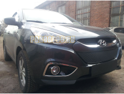 Защита радиатора Hyundai IX35 2010- black PREMIUM