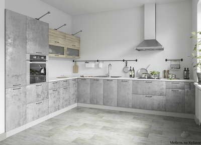 Кухня «Лофт» модульная кухня разные цвета