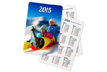 Карманный календарь с глянцевой ламинацией и скруглением углов