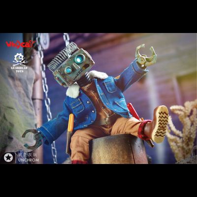 Неуклюжий робот Карри - Коллекционная ФИГУРКА 1/6 scale ClumsyBot  Curry - Whycat&amp;GEARHEADTOYS