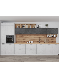 Кухня "Фенис" К12 (палм лайт + палм грей)