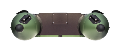 Моторная лодка Аква 3200 слань-книжка киль зеленый