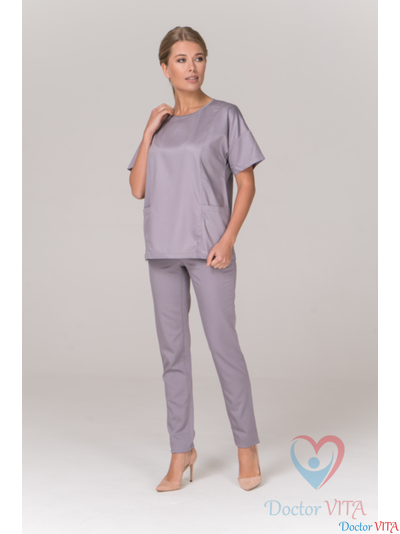 БЛУЗА МЕДИЦИНСКАЯ DR.SUPER &quot;Sky&quot; серая