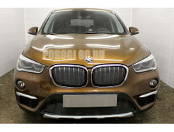 Защита радиатора BMW X1 II F48 2015- black низ PREMIUM