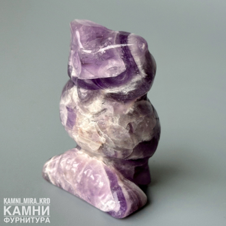 Сувенир "Сова" из аметиста 35х50 мм, цена за штуку