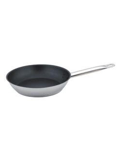 Сковорода 250/55 из нержавеющей стали с антипригарным покрытием