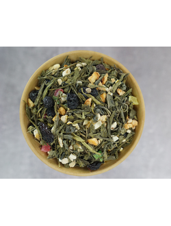 Зеленый чай с добавками "Ягодный микс" 200г