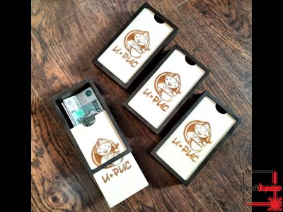 Счетница для кафе с гравировкой