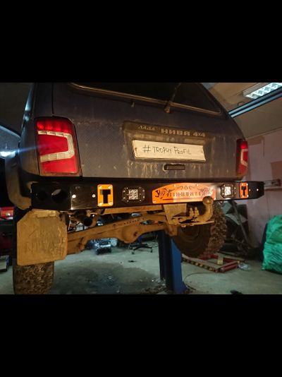 Бампер силовой задний Фишхантер ZST-ФХ 012 с фонарями