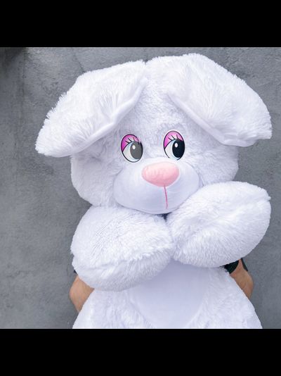 Плюшевый заяц 110 см белый