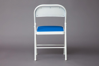 Стул складной Secret De Maison FOLDER (mod. 032) каркас: металл, сиденье/спинка: экокожа, 41*51*76см, синий
