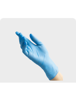 Перчатки Foxy M нитриловые голубые