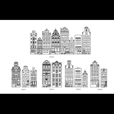 ФП штамп "Голландские домики с подъемником"