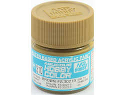 Mr. Hobby: Краска акриловая H310 "Brown FS30219 Semi-Gloss"