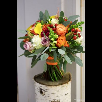 Букет невесты &amp; Бутоньерка № 1326