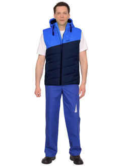 Жилет "СИРИУС-ЭЛЬБРУС" синий с васильковым