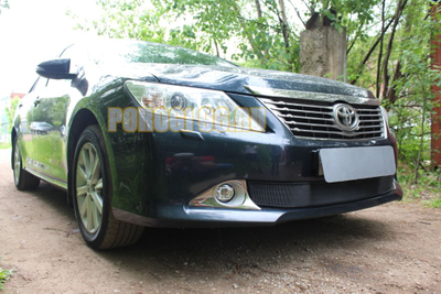 Защита радиатора Toyota Camry XV50 2011-2014 black
