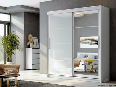 ШКП 3 Шкаф-купе 2 метра Белый