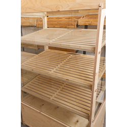 (НАТ-16) Хлебная витрина "NATURE" с 3-мя наклонными полками