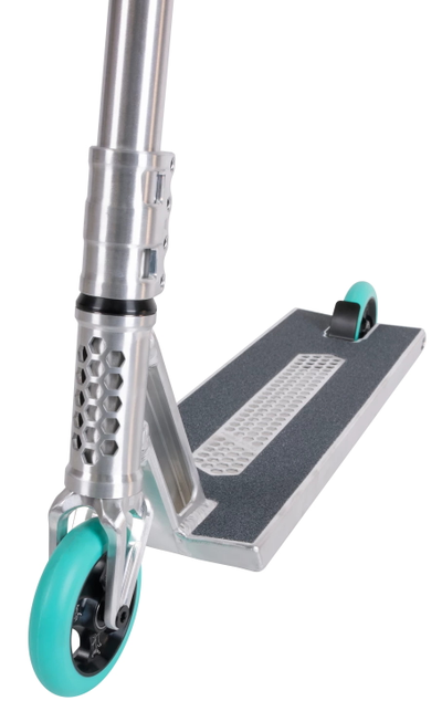 Трюковой самокат Tech Team Zefir Street серый / бирюзовый