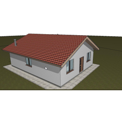 Одноэтажный дом с тремя спальнями 75м² (S24)