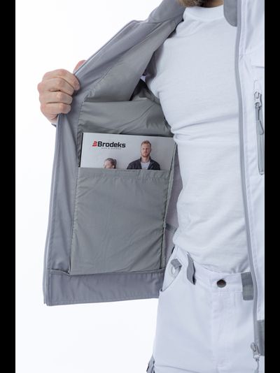 Куртка BRODEKS KS 202 цв. белый/серый