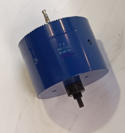 Коронка HSS биметаллическая диаметр 225 мм высота 100 мм по дереву, металлу, пластику.