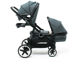 Коляска для погодок BabyZz Dynasty Gray (люлька и 2 прогулки)