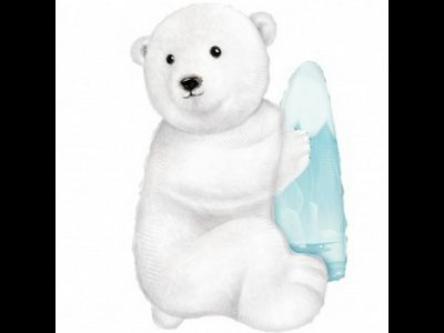 89 см  Мишка с льдиной