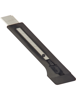 Нож канцелярский 18 мм EDDING (E-M 18) , с фиксатором, пластик, цвчерный