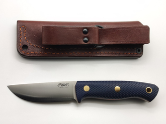 Нож Fang сталь VG10 синяя микарта с насечкой