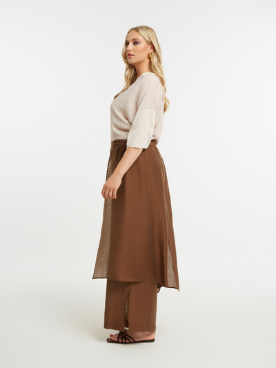 Брюки палаццо-сканты