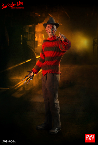ПРЕДЗАКАЗ - Фредди Крюгер (серия "Кошмар на улице Вязов")  - Коллекционная фигурка 1/12 SCALE skin broken man (POT-0004) - Play One twelve ?ЦЕНА: 10900 РУБ.?