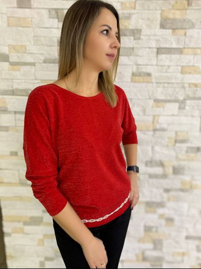 Джемпер 284-1125 красный