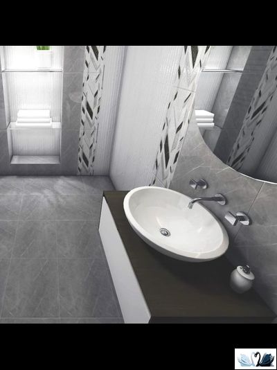 Плитка Belani Верди Декор 1 белый 30х60 см рельеф, для стен, Береза керамика