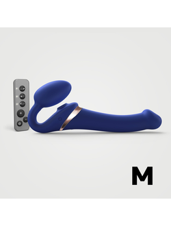 6017395 Вибрострапон Strap-On-Me Multi Orgasm с 3 моторами и клиторальным стимулятором