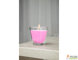 Готовая насыпная свеча розовая &quot;Конус&quot;, ароматизированая &quot;Ваниль&quot;  90мм*85мм