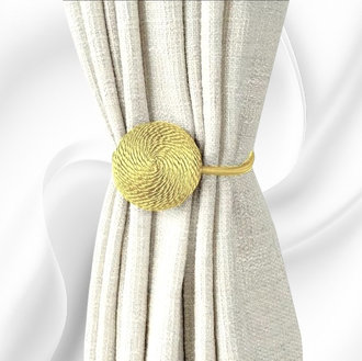 Подхваты для штор на магнитах, цвет золотой, в комплекте 2 штуки