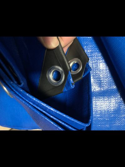 Тент Тарпаулин строительный 15х15 м, шаг люверсов 0,5 м, плотность 180 г/м2