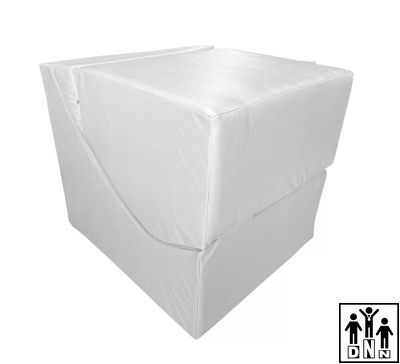 Терапевтическое релаксирующее кресло Кубик Малый - L50xB30xH40 белый