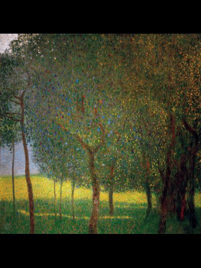 Купить греющую картину с фото репродукции Густава Климта Фруктовые деревья