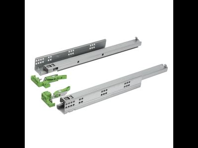 Направляющие скрытого типа EXCEL FGV 350мм 3D Clip-on полного выдв. с доводчиком