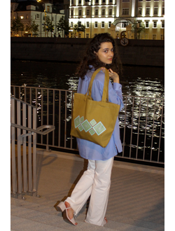 Сумка-шоппер "Снегурочка", коллекция "Волшебные мечты"